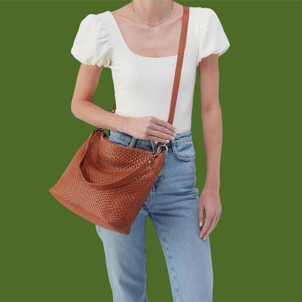 NWT Hobo Tan Woven Shoulder or Crossbody Bag